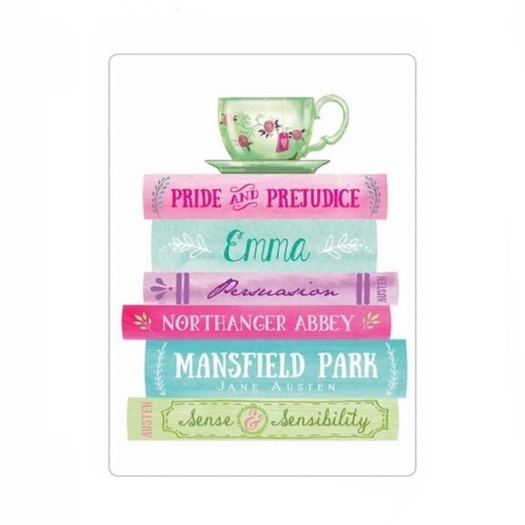 Jane Austen Books Magnet - Picture 1 of 2